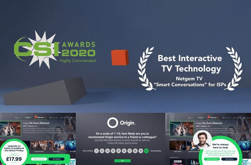 Netgem récompensé "Best interactive TV Technology"